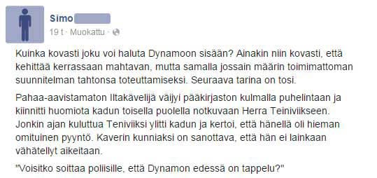 Feissarimokat: Baariin olisi päästävä mutta papereita ei ole