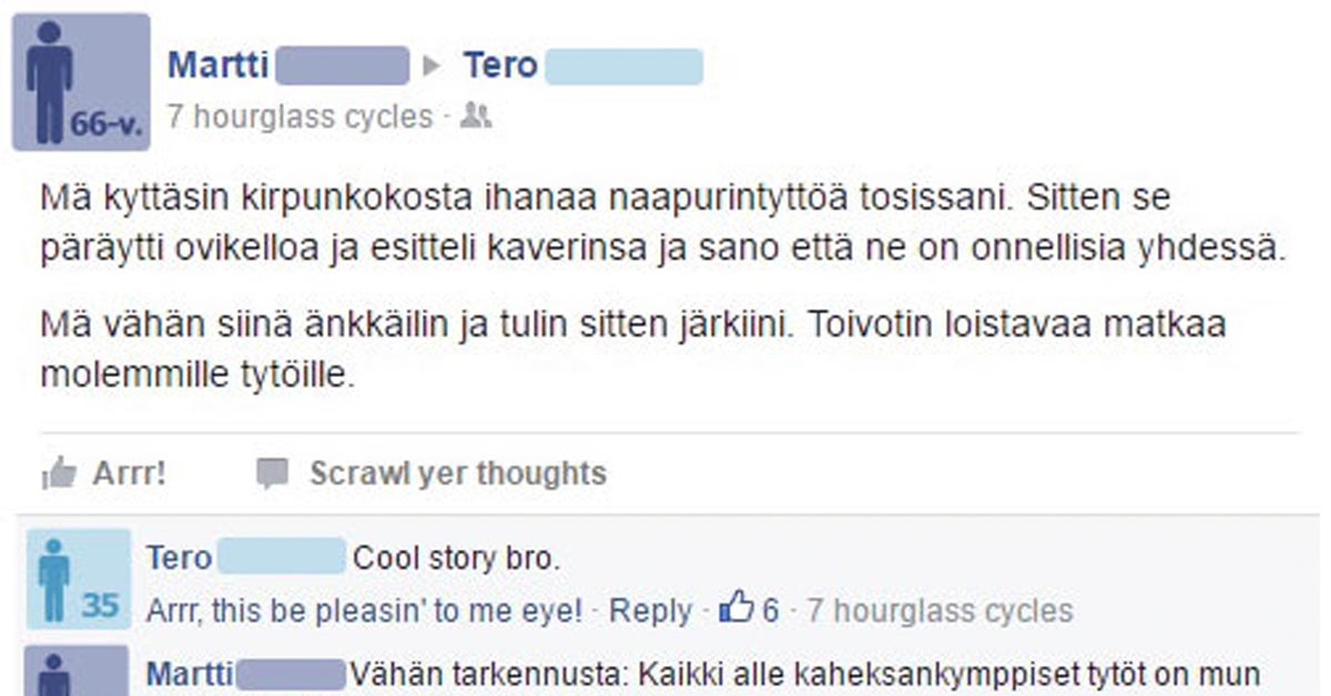 Feissarimokat: Seksuaalinen identiteetti hukassa.