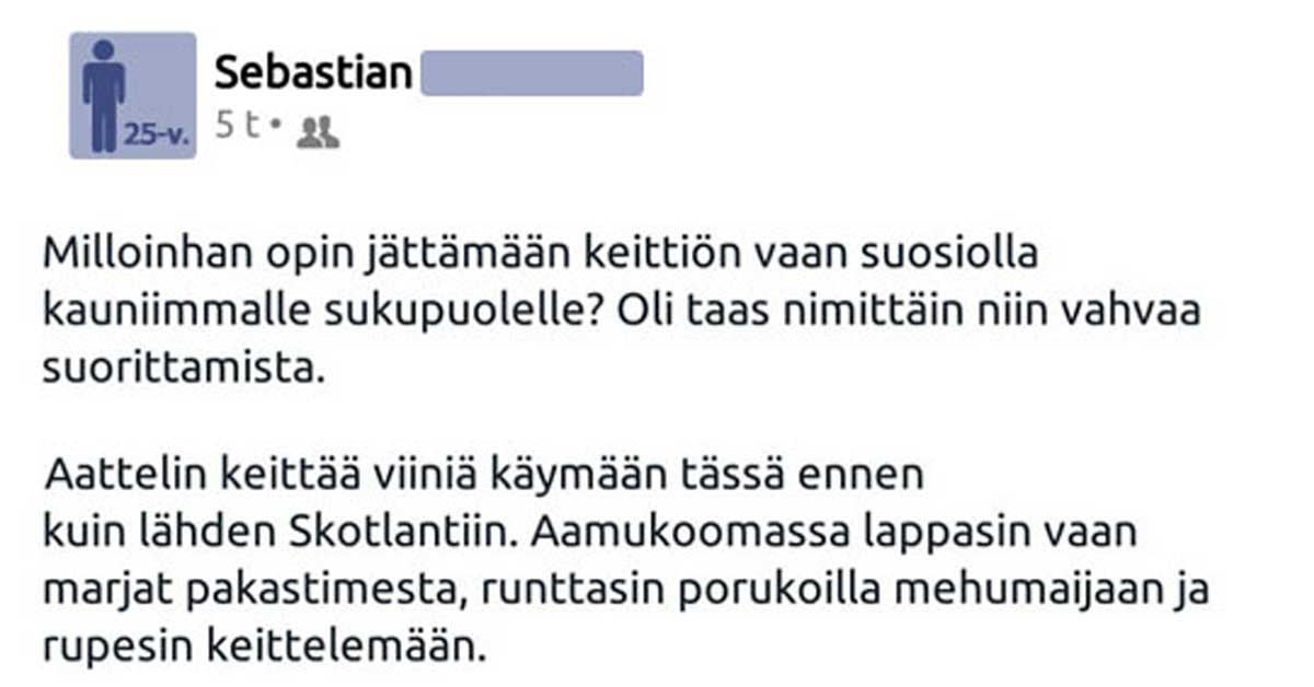 Feissarimokat: Viiniä, viiniä