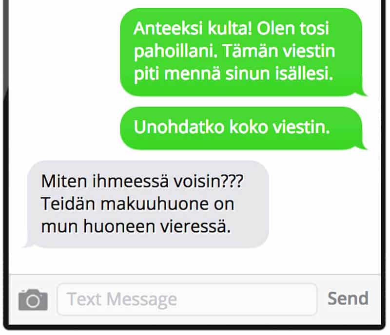 Tekstarimokat: Äidin arkaluonteinen kauppalista