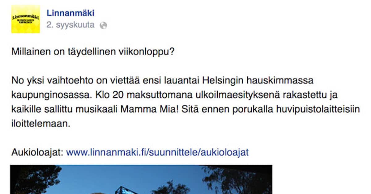 Feissarimokat: Leffailta Linnanmäellä?