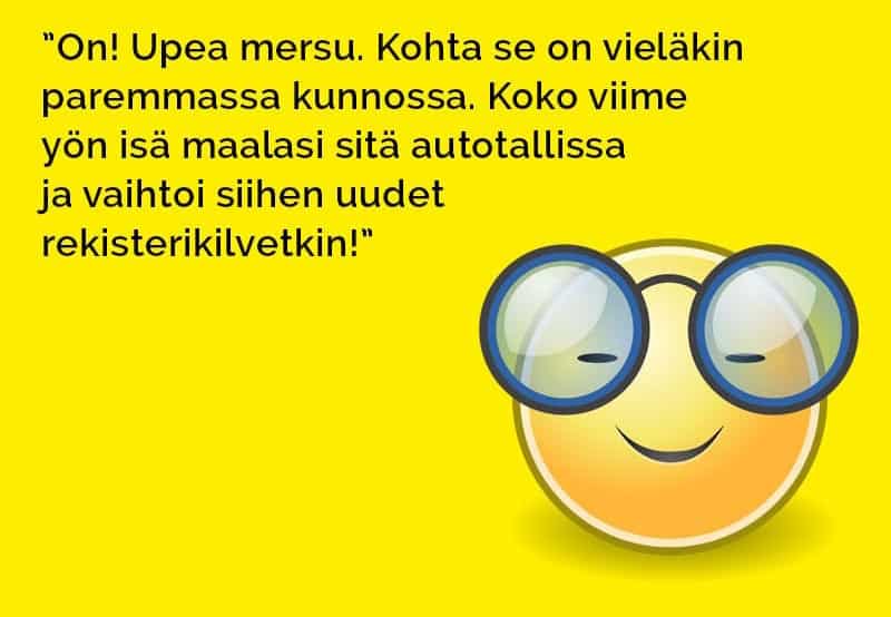 Vitsit: Kun isä osti uuden auton