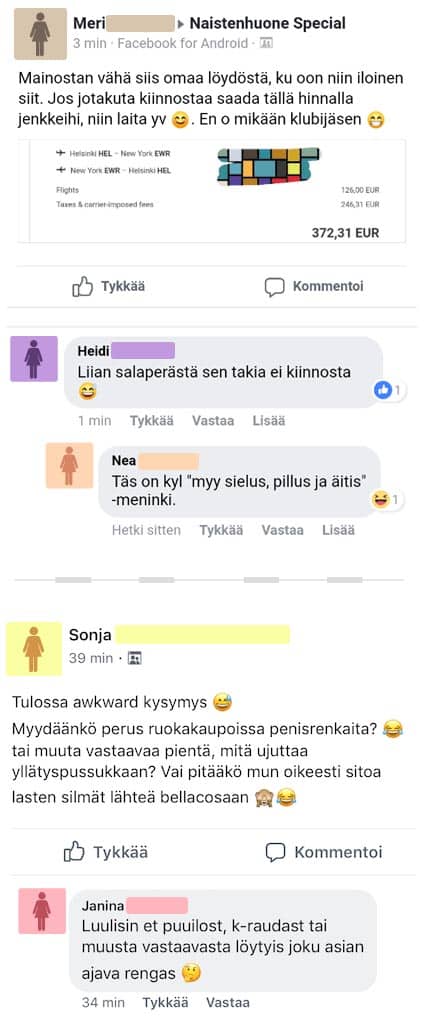 Feissarimokat: Sonjan yllätyspussukka saa naiset haukkomaan henkeä