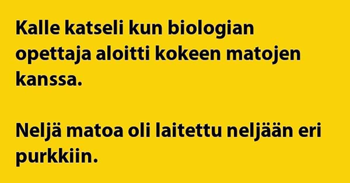 VITSIT: Opettaja teki kokeen madoilla – järkyttävä lopputulos antaa opetuksen