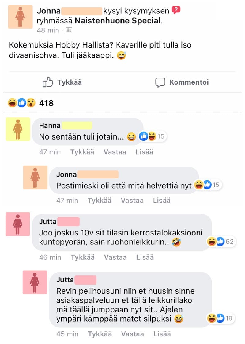 FEISSARIMOKAT: Jonnan kaveri tilasi jääkaapin ja sai ihan jotain muuta – minkälaisia kokemuksia muilla on?