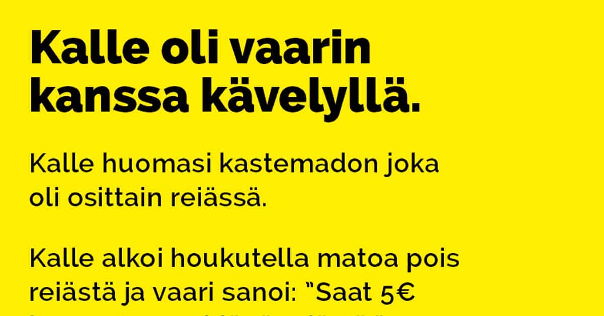 VITSIT: Kallella välähtää – isoisä soveltaa kikkaa mummoon