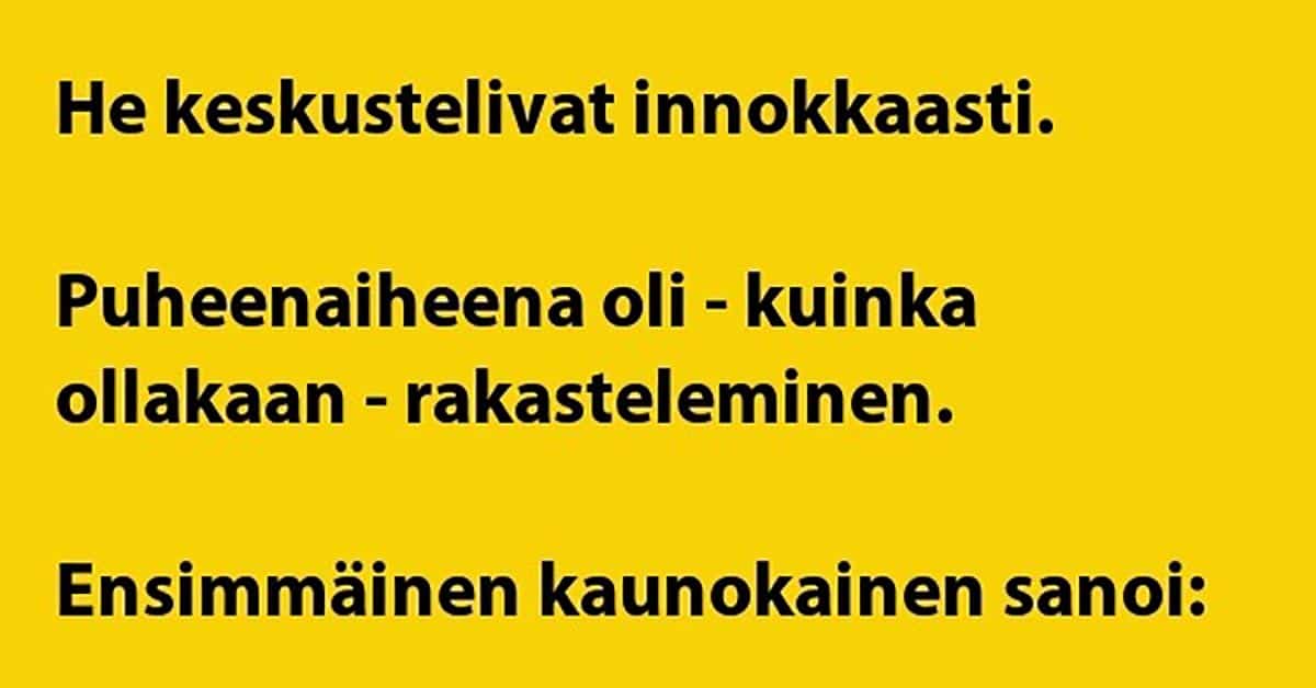 Kolme neitosta istui ravintolavaunussa – kenen kanssa kukin haluaisi olla?