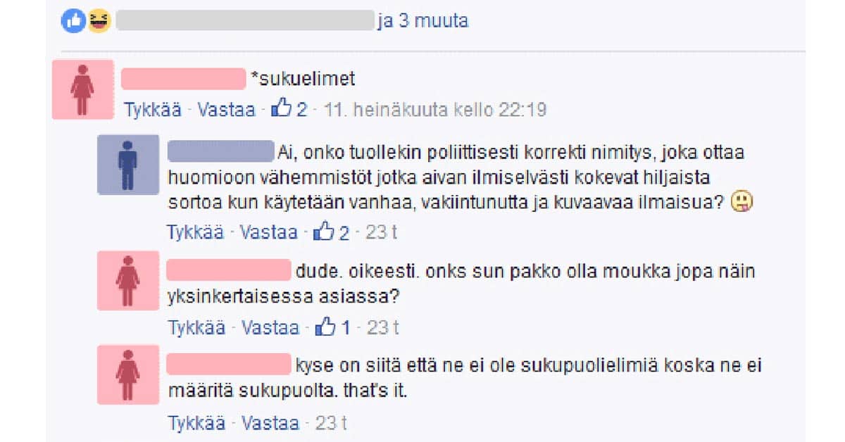 FEISSARIMOKAT: Mies kommentoi sukuelimiä – vihainen nainen alkaa pätemään