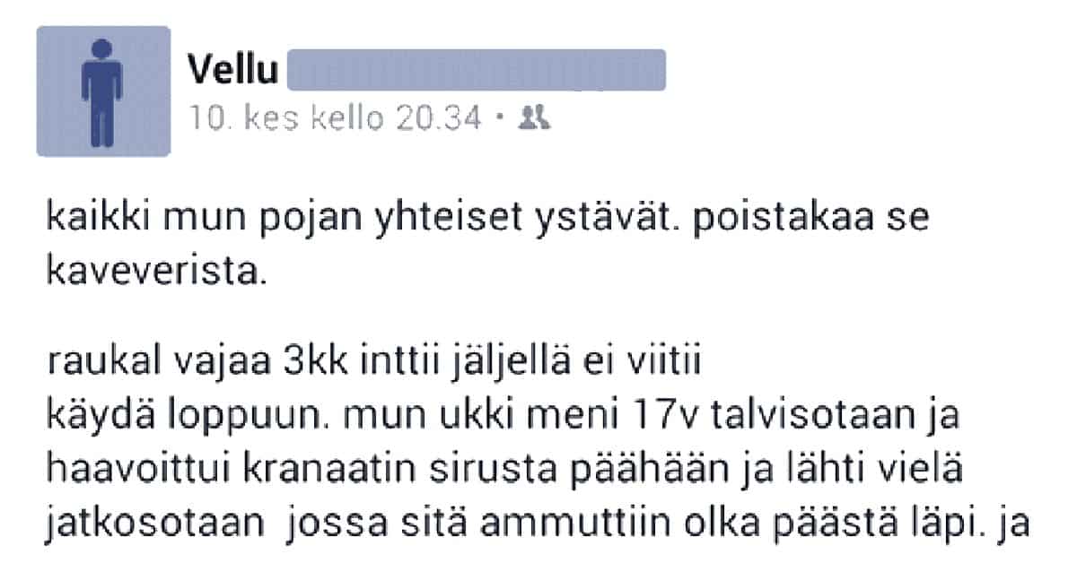 FEISSARIMOKAT: Poika jättää armeijan kesken – isän raju tilitys on karua luettavaa