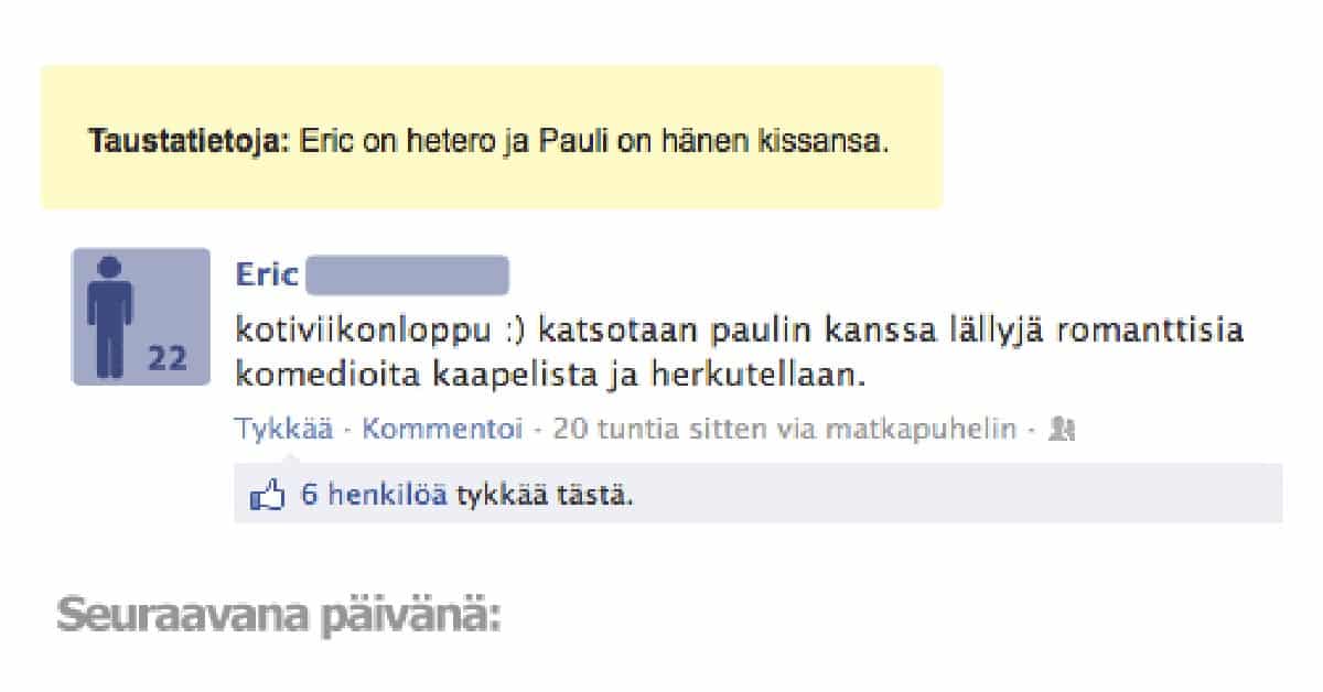 FEISSARIMOKAT: Erikin ja Paulin suhde aiheuttaa sukulaisille päänvaivaa – Erik heittää loistavan kommentin