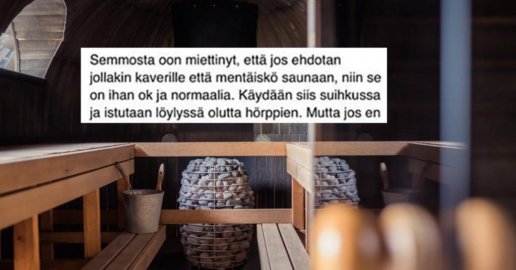 Miesten Suihkuun Tai Saunaan Menemisess On Iso Ja Koominen Ero Miesten Suihkuun Tai Saunaan Menemisess On Iso Ja Koominen Ero