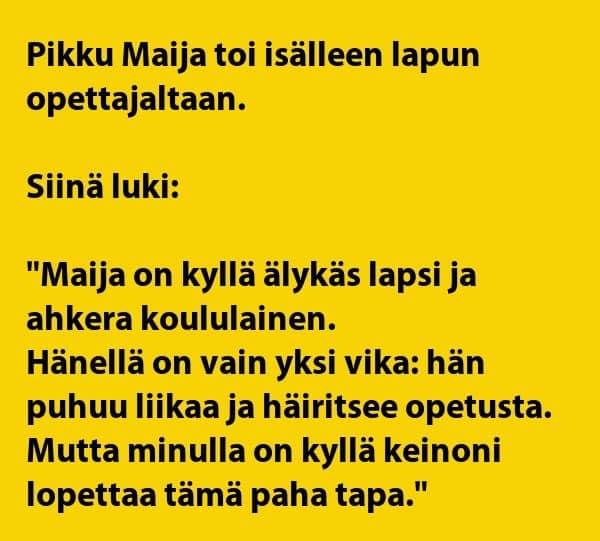 Maija toi koulusta lapun – isän pyyntö saa vaimon raivostumaan