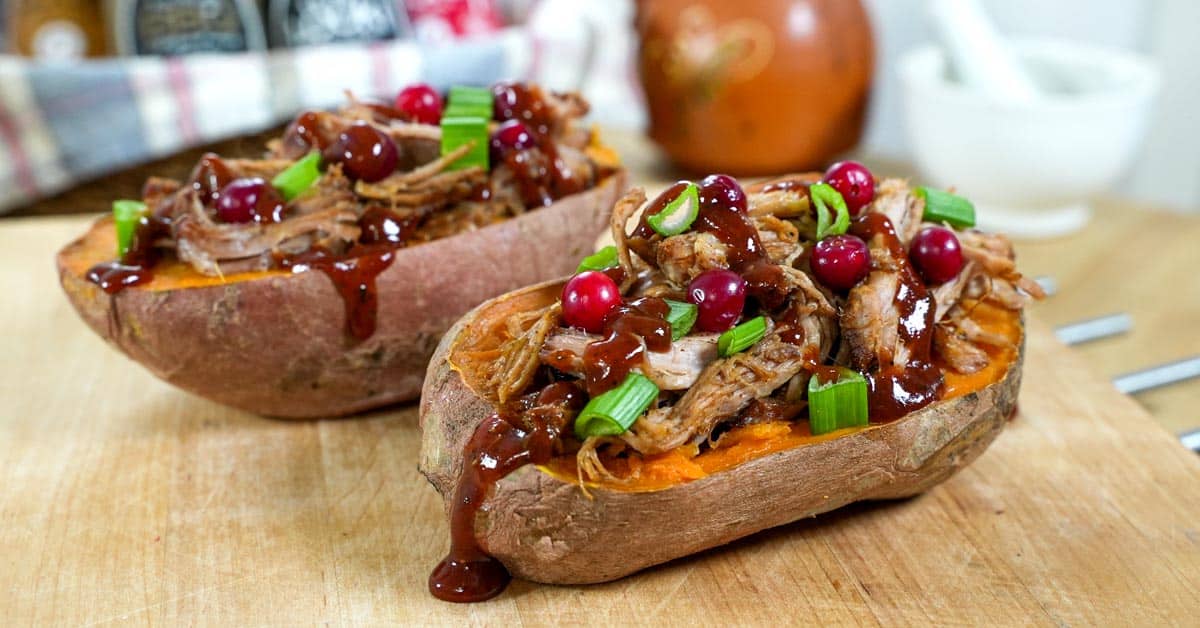 BBQ Pulled Pork Bataattivene