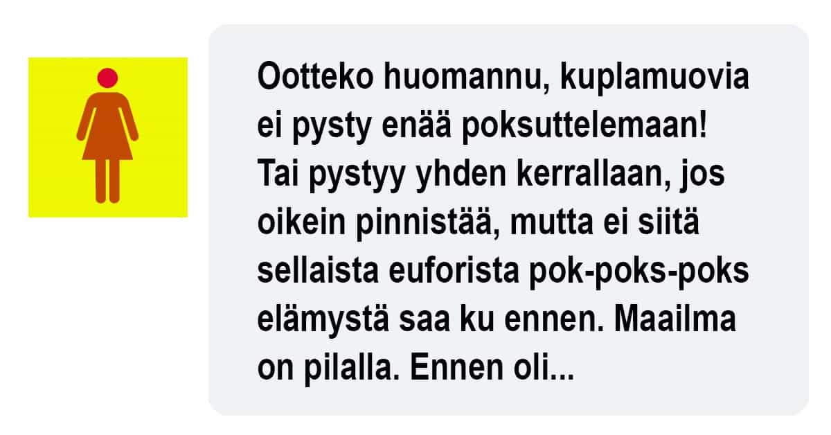 Kaikki on pilalla – kuplamuovi ei enää poksu