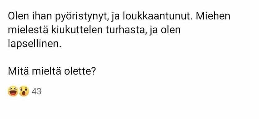 Mies kosii, mutta haluaa yhtäkkiä sormuksen takaisin