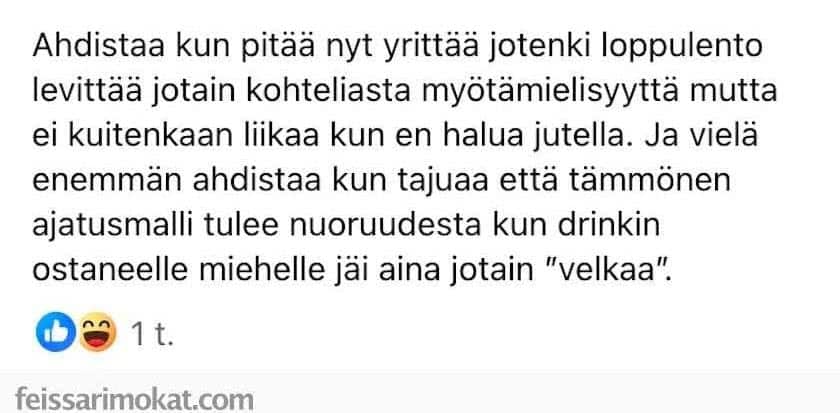 Paulaa ahdistaa, kun mies tarjoaa ilmaisen mustikkamehun