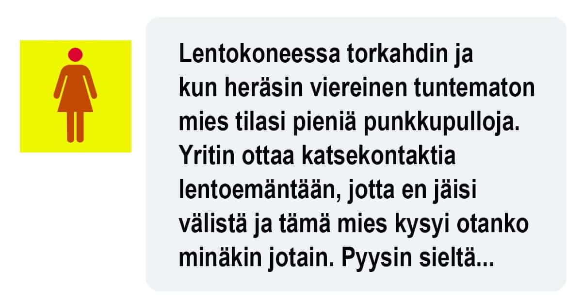 Paulaa ahdistaa, kun mies tarjoaa ilmaisen mustikkamehun