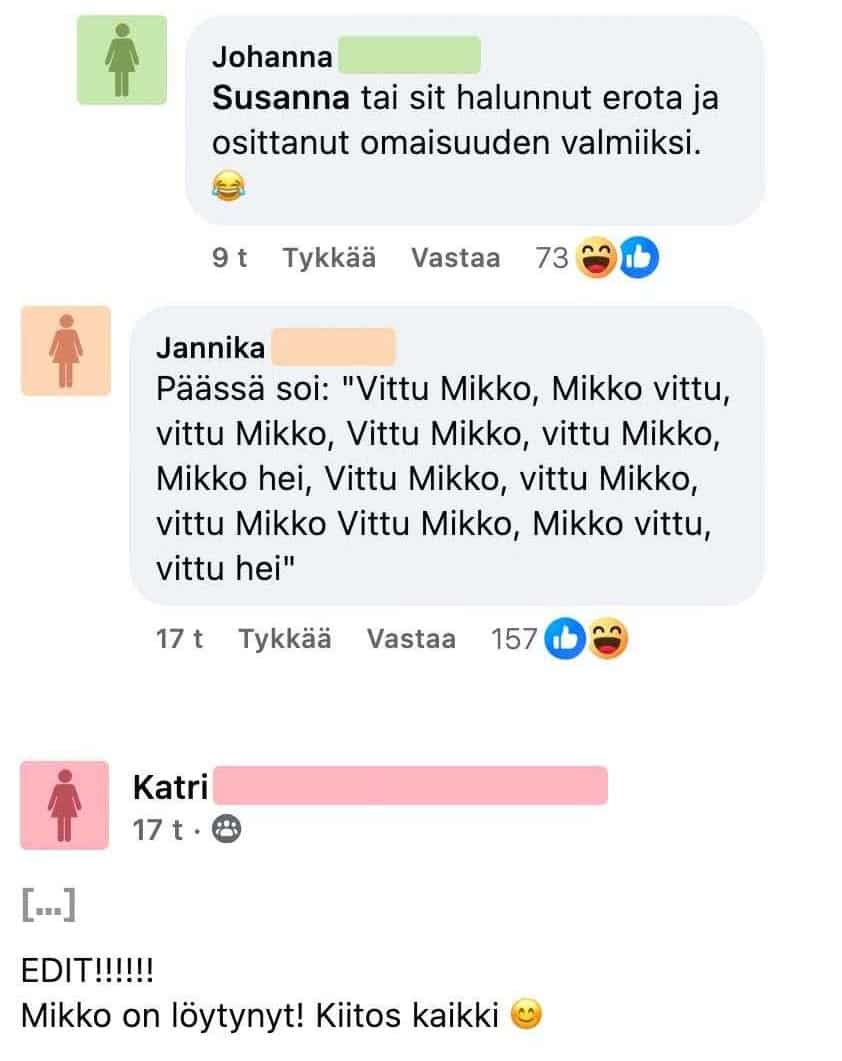 Mikko oli Katrilla kylässä ja vei mukanaan yhtä sun toista