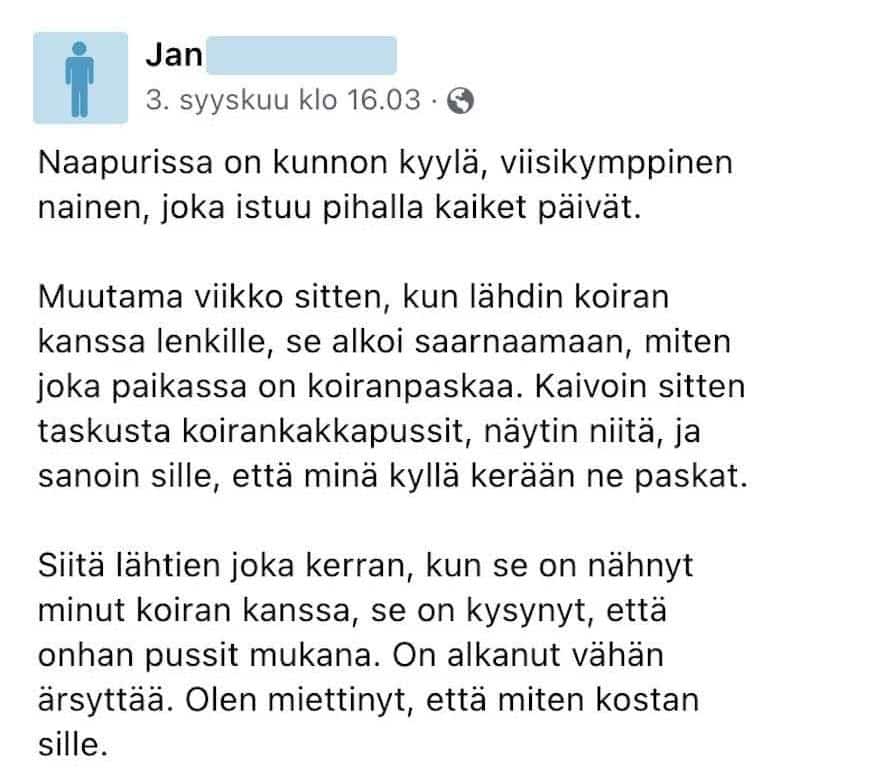 Jan kostaa kyttäävälle naapurille – kylähullun maine on taattu
