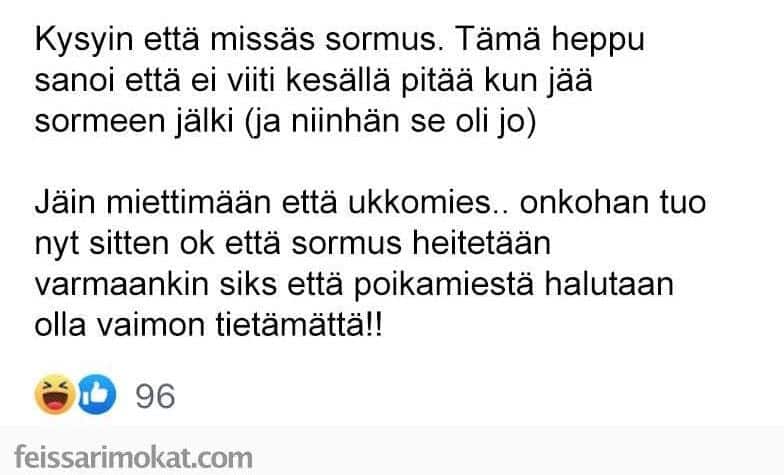 Nainen kysyy naapurilta liian henkilökohtaisen kysymyksen