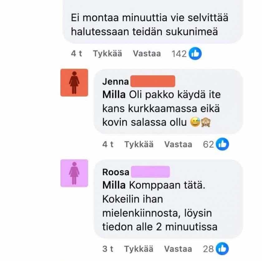 Sirpa ei kerro harvinaista sukunimeään, mutta tässä kuitenkin on